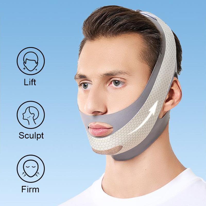 Face Mask Skincare - 二重あご解消フェイスマスク 顔痩せマスク スリミングバンド スキンケアベルト シェイプアップ 顔の引き締め