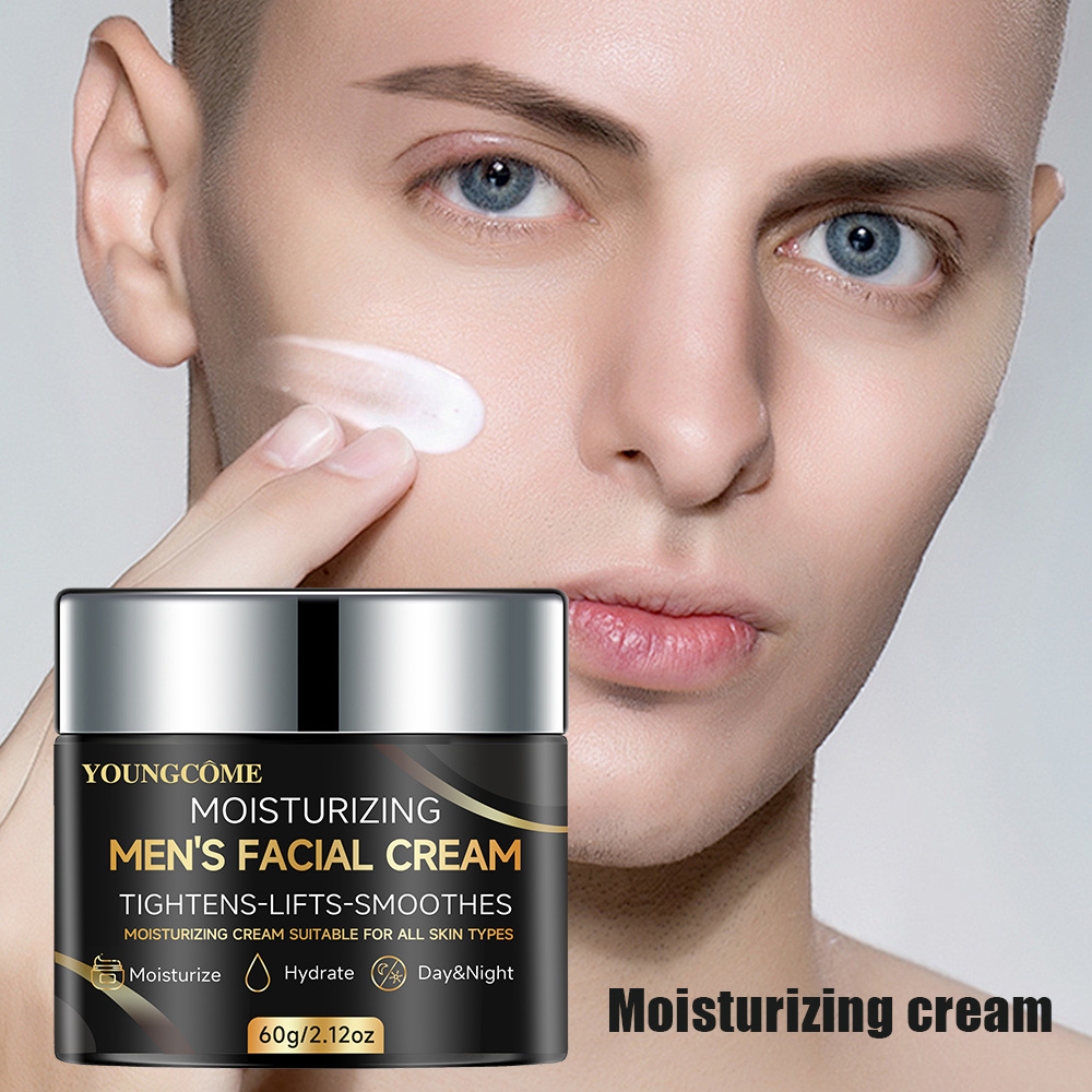 Retinol Cream - メンズフェイスクリーム（コラーゲン、レチノール、ヒアルロン酸配合）- 毎日の保湿で肌を柔らかくし、輝きを高める、べたつかない処方