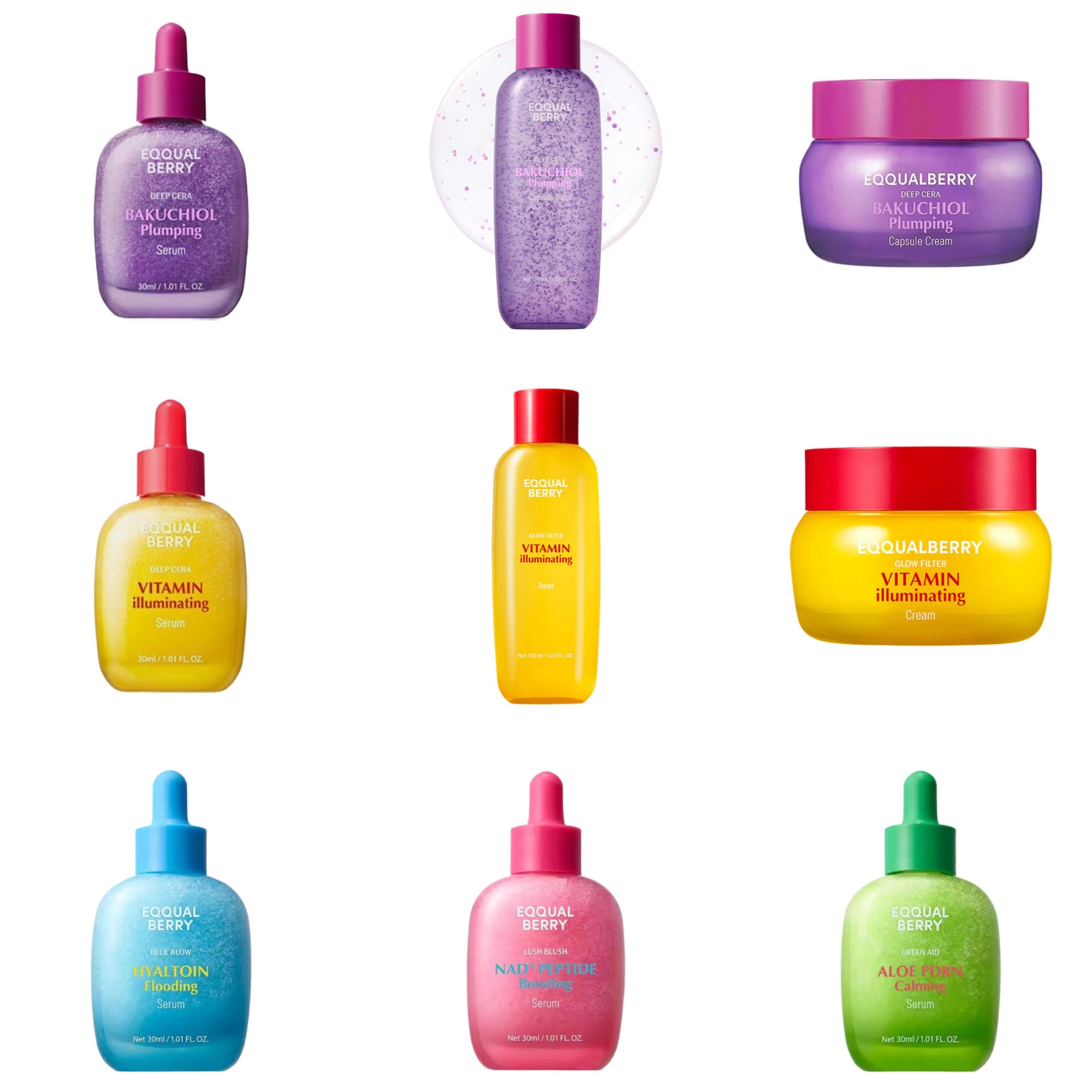 Retinol Cream - EQQUALBERRY バクチオール プランピングセラム 5,000 PPM レチノール代替ビタミンCセラム