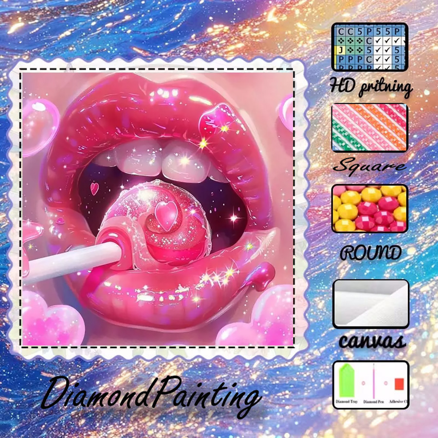 Lip Balm - 1ピース - 5D-DIY - フロッキングクロス -