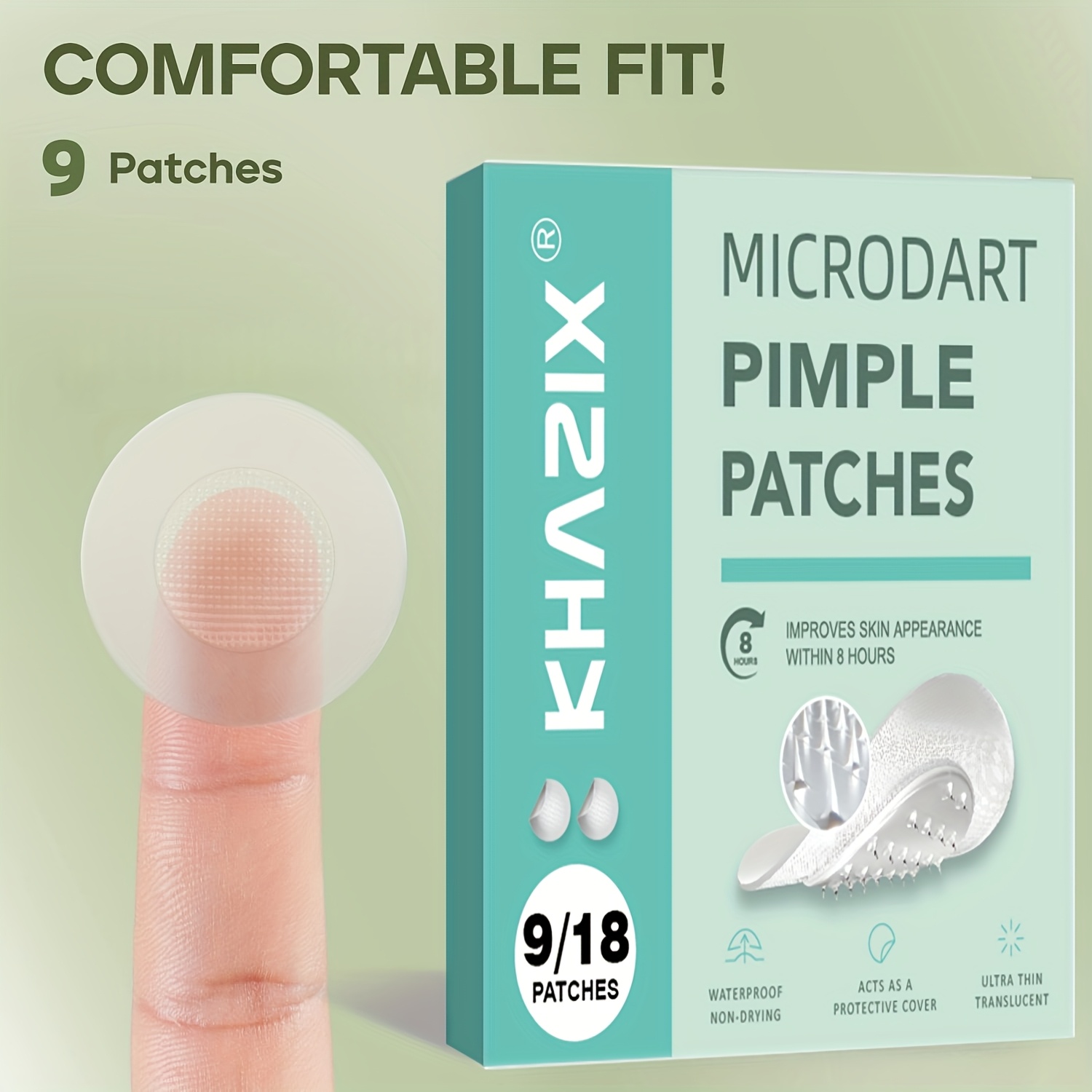 9枚入り 水性ニキビパッチ、目立たず快適なニキビパッチ、マイ - Face Moisturizer のレビューと価格