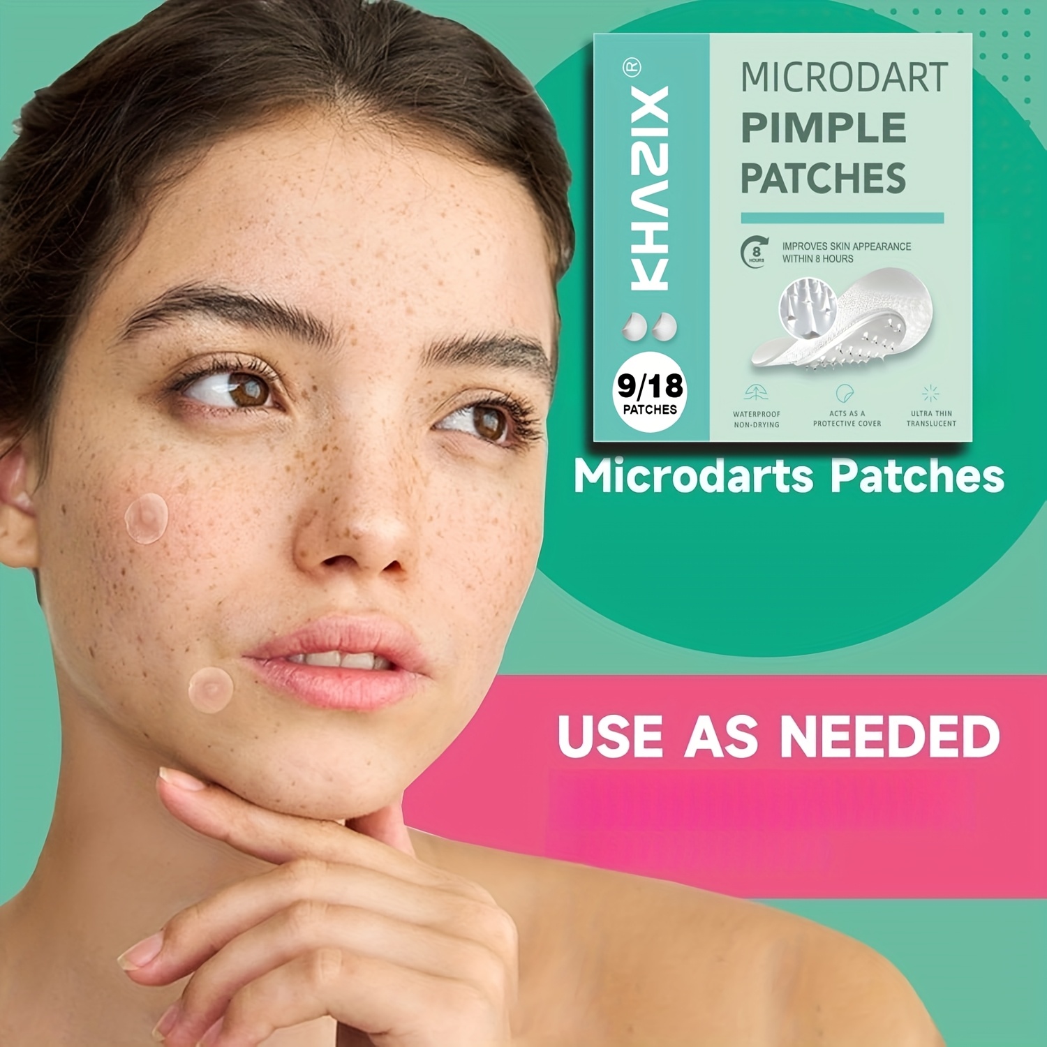 9枚入り 水性ニキビパッチ、目立たず快適なニキビパッチ、マイ - Face Moisturizer のレビューと価格