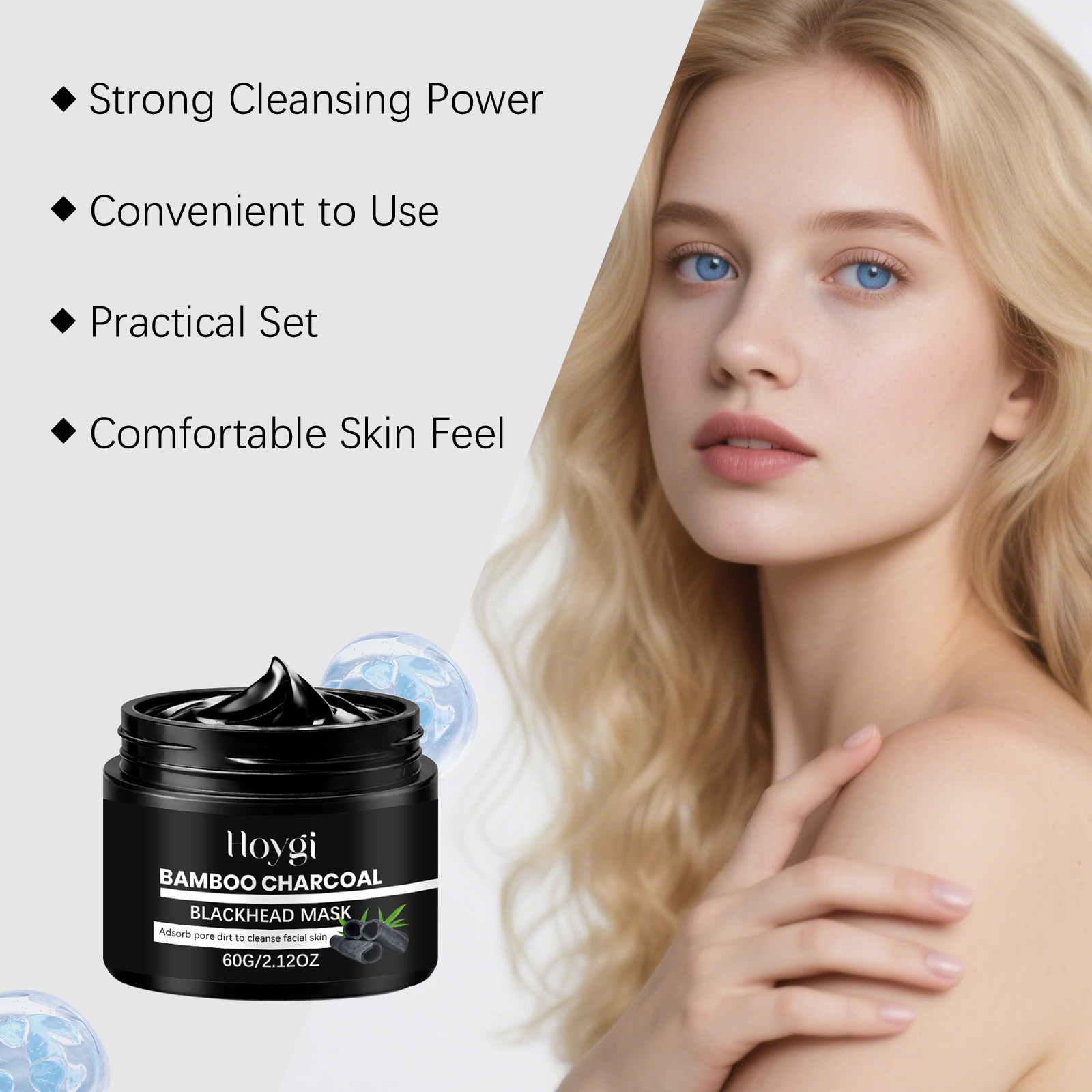 竹炭ブラックヘッドマスクピールオフ毛穴クレンジングノーズマス - Skincare China のレビューと価格