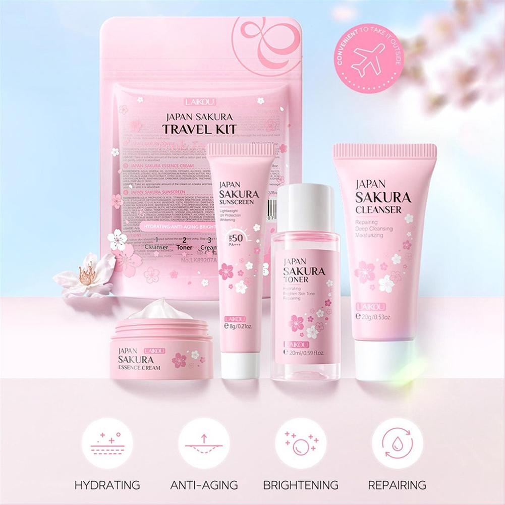 さくらスキンケアセット洗顔料、美容液、トナー、日焼け止め、フ - Cleanser Face のレビューと価格